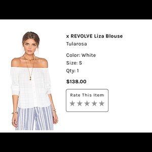 Off shoulder white blouse